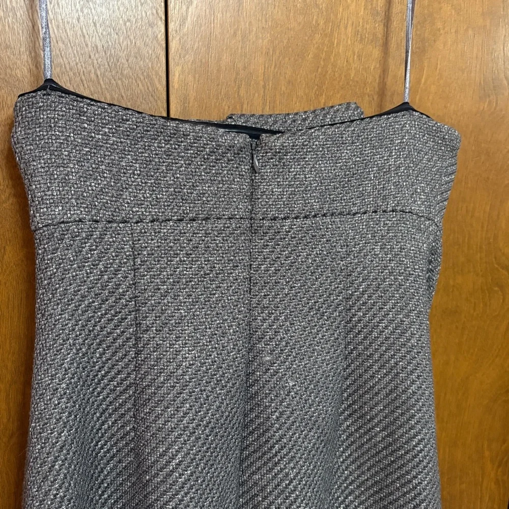 Monogram Banana Republic Metallic Tweed Strapless Cocktail Dress - Size: 8 - NWT